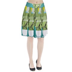 Illustrations Drink Pleated Skirt by HermanTelo