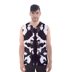 Rorschach Ink Blot Pattern Men s Basketball Tank Top by SpinnyChairDesigns