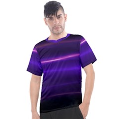 Electric Neon Indigo Black Ombre  Men s Sport Top by SpinnyChairDesigns