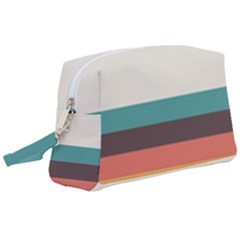 Classic Retro Stripes Wristlet Pouch Bag (large) by tmsartbazaar