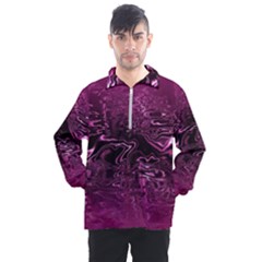 Magenta Black Swirl Men s Half Zip Pullover by SpinnyChairDesigns