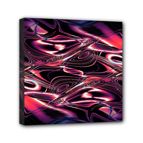 Abstract Art Swirls Mini Canvas 6  X 6  (stretched) by SpinnyChairDesigns