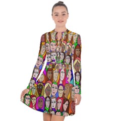 432sisters Long Sleeve Panel Dress by Kritter