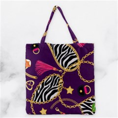 Chain Pattern  Grocery Tote Bag by designsbymallika