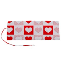 Hearts  Roll Up Canvas Pencil Holder (s) by Sobalvarro