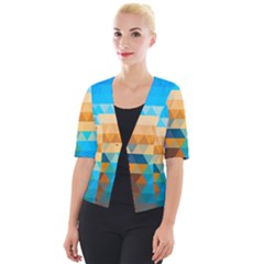 Mosaic  Cropped Button Cardigan by Sobalvarro