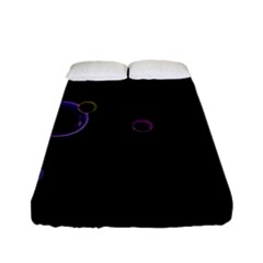 Bubble In Dark Fitted Sheet (full/ Double Size) by Sabelacarlos