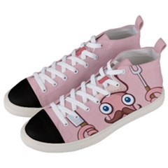 Squid Chef Cartoon Men s Mid-top Canvas Sneakers by sifis