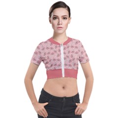 Squid Chef Pattern Short Sleeve Cropped Jacket by sifis