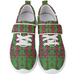 Lianas Of Sakura Branches In Contemplative Freedom Men s Velcro Strap Shoes by pepitasart