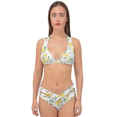 Lemons Double Strap Halter Bikini Set by Angelandspot