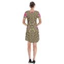 Earth Can Be A Beautiful Flower In The Universe Short Sleeve V-neck Flare Dress View2