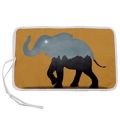 Illustrations Sketch Elephant Wallpaper Pen Storage Case (s) by HermanTelo