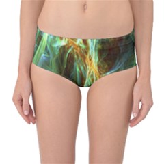 Abstract Illusion Mid-waist Bikini Bottoms by Sparkle