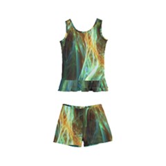 Abstract Illusion Kids  Boyleg Swimsuit by Sparkle