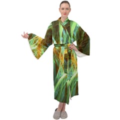 Abstract Illusion Maxi Velour Kimono by Sparkle