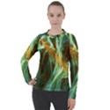 Abstract Illusion Women s Pique Long Sleeve Tee View1