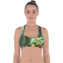 Abstract Illusion Cross Back Hipster Bikini Top  View1