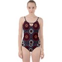 Tribal Aztec Mandala Art Cut Out Top Tankini Set View1