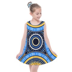 Tribal Zentangle Art Kids  Summer Dress by tmsartbazaar