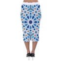 Arabic Geometric Design Pattern  Velvet Midi Pencil Skirt View2