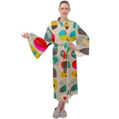 Scandinavian Balancing Act Maxi Velour Kimono by andStretch