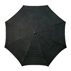 Black Alligator Skin Golf Umbrellas by LoolyElzayat