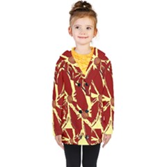 Flowery Fire Kids  Double Breasted Button Coat by Janetaudreywilson