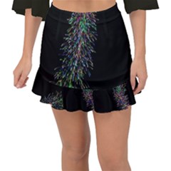 Galaxy Space Fishtail Mini Chiffon Skirt by Sabelacarlos