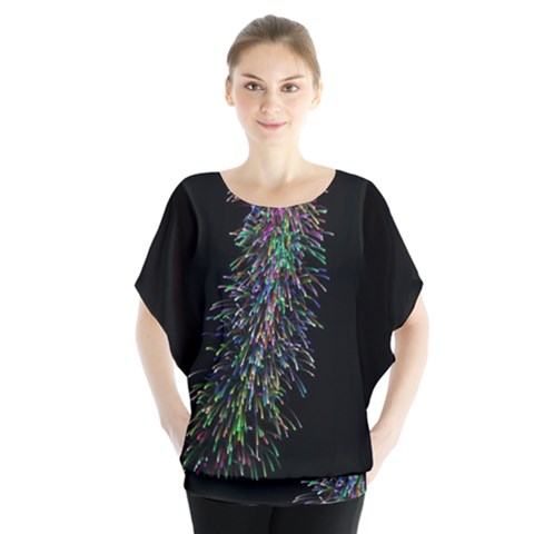 Galaxy Space Batwing Chiffon Blouse by Sabelacarlos