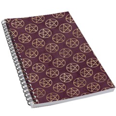 Golden Pentagram 5 5  X 8 5  Notebook by Angelandspot