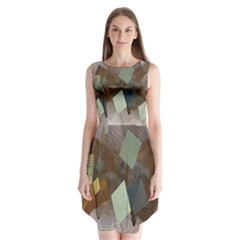 Geometry Diamond Sleeveless Chiffon Dress   by Sparkle