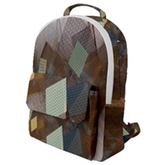 Digital Geometry Flap Pocket Backpack (small) by Sparkle