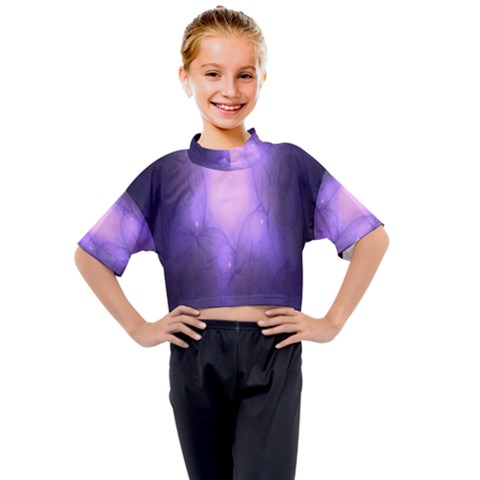 Violet Spark Kids Mock Neck Tee by Sparkle