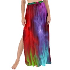 Rainbow Waves Maxi Chiffon Tie-up Sarong by Sparkle