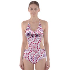 Modern Ornate Pattern Design Cut-out One Piece Swimsuit by dflcprintsclothing