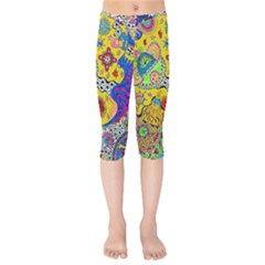 Supersonicplanet2020 Kids  Capri Leggings  by chellerayartisans