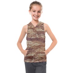 Grunge Surface Print Kids  Sleeveless Hoodie by dflcprintsclothing