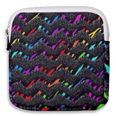 Rainbowwaves Mini Square Pouch by Sparkle