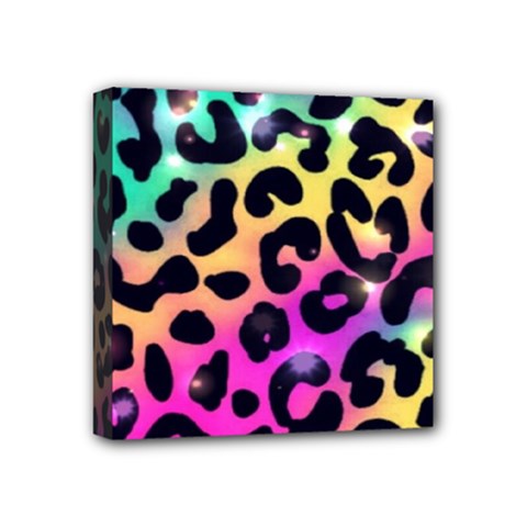 Animal Print Mini Canvas 4  X 4  (stretched) by Sparkle