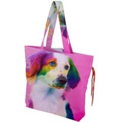 Rainbowdog Drawstring Tote Bag by Sparkle