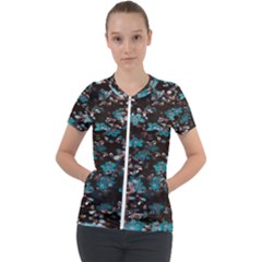 Realflowers Short Sleeve Zip Up Jacket by Sparkle