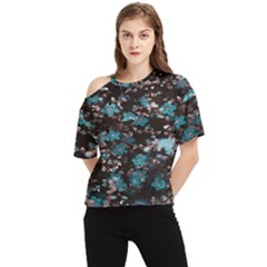 Realflowers One Shoulder Cut Out Tee by Sparkle