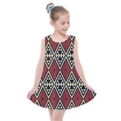 Motif Boho Style Geometric Kids  Summer Dress by tmsartbazaar