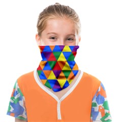 Gay Pride Rainbow Alternating Triangles Face Covering Bandana (kids) by VernenInk