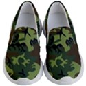 Forest camo pattern, army themed design, soldier Kids Lightweight Slip Ons View1