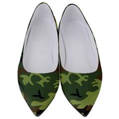 Forest Camo Pattern, Army Themed Design, Soldier Women s Low Heels by Casemiro