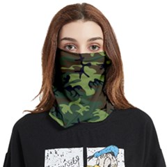 Forest Camo Pattern, Army Themed Design, Soldier Face Covering Bandana (two Sides) by Casemiro