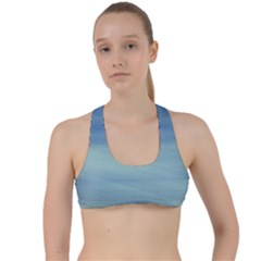 Ocean Criss Cross Racerback Sports Bra by AlkaravanCreations