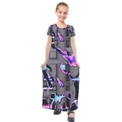 D B  Kids  Short Sleeve Maxi Dress by MRNStudios